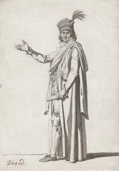 Study for a Costume of a Civil Official by Жак Луи Давид, c. 1792 — digital art print download