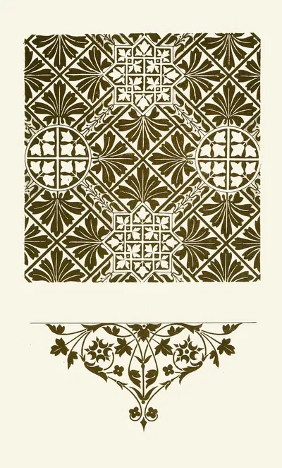 Искусство декоративного дизайна pl24 by Кристофер Дрессер, 1862 — digital art print download