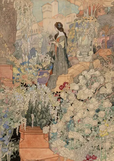 Ева в этом Эдеме by Чарльз Робинсон, 1911 — digital art print download