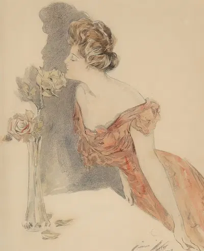 Самый сладкий цветок by Харрисон Фишер, 1907 — digital art print download