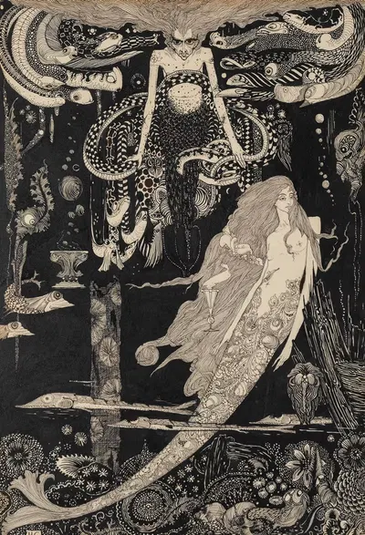 Маленькая морская дева by Гарри Кларк, 1916 — digital art print download