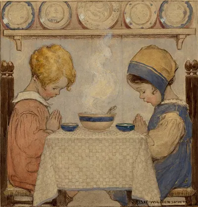 Благодарение. by Джесси Уилкокс Смит, 1920 — digital art print download