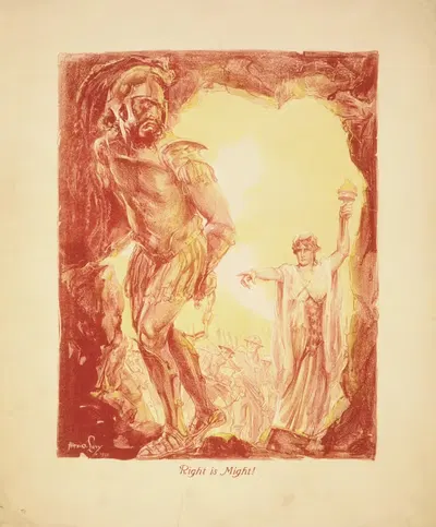 Право – это сила by Александр О. Леви, 1918 — digital art print download