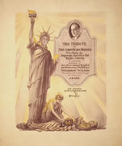Шесть подписанных авто-литографий by Александр О. Леви, 1918 — digital art print download