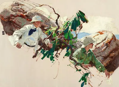 Garden of Peril by Dean Cornwell, 1923 — digital art print download