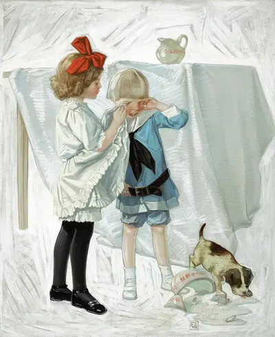 Пролившееся молоко by Фредерик Ловенхайм — digital art print download