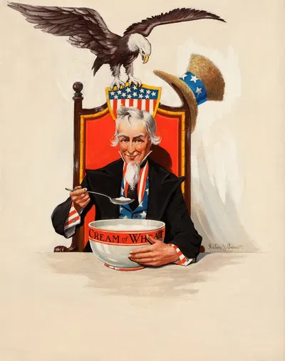 Building a Nation by Galen J. Perrett, 1917 — digital art print download