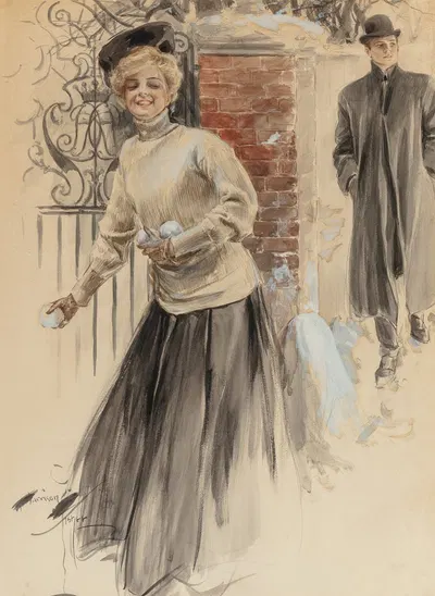 Еще нет — но скоро by Харрисон Фишер, 1907 — digital art print download