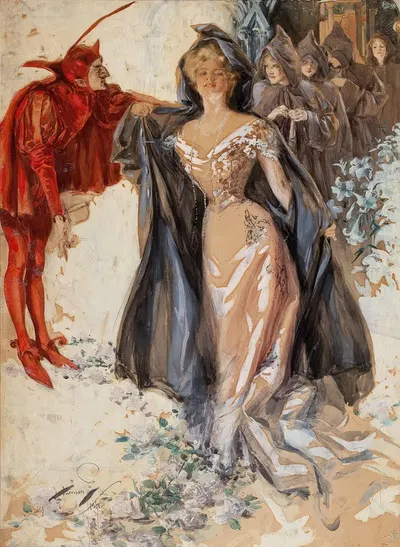 Последователи by Харрисон Фишер, 1906 — digital art print download
