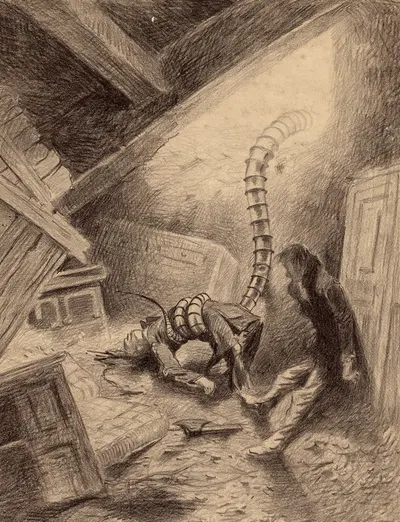 Хендлер, схвативший человека by Энрике Алвим Корреа, 1906 — digital art print download