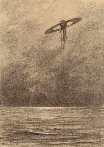 Марсианская летающая машина by Энрике Алвим Корреа, 1906 — digital art print download