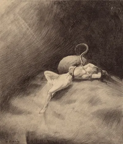 Марсианин получает девушку by Энрике Алвим Корреа, 1906 — digital art print download