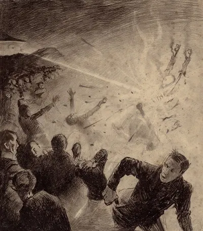 Нападение марсиан by Энрике Алвим Корреа, 1906 — digital art print download