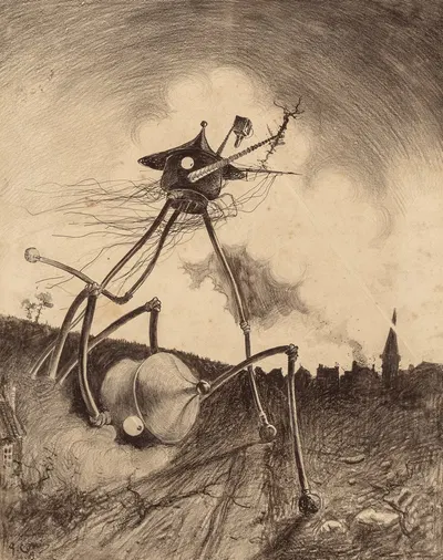 Марсиане в движении by Энрике Алвим Корреа, 1906 — digital art print download