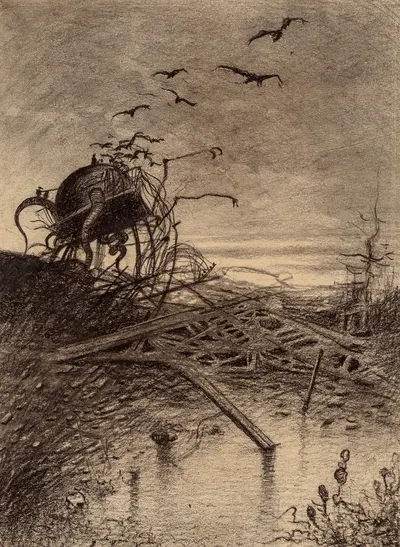 Разрушенный марсианский обработчик by Энрике Алвим Корреа, 1906 — digital art print download