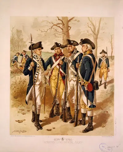 Пехота; Континентальная армия, 1779-1783, IV by Генри Александр Огден, 1871 — digital art print download