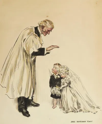 Купидон женится by Джеймс Монтгомери Флагг, 1911 — digital art print download