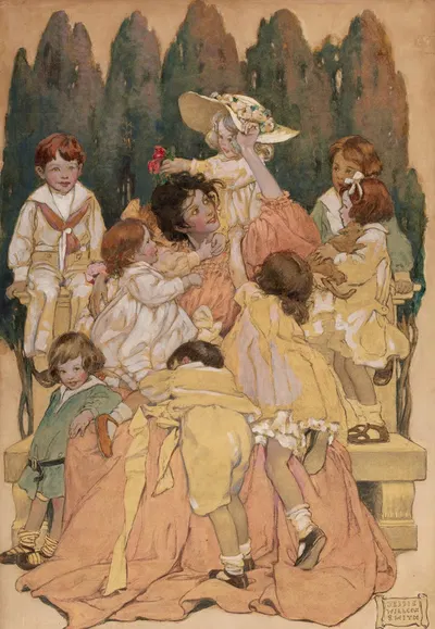 Сад стихов для детей by Джесси Уилкокс Смит, 1905 — digital art print download