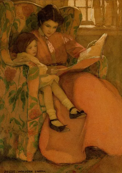 Дождливый день by Джесси Уилкокс Смит, 1908 — digital art print download