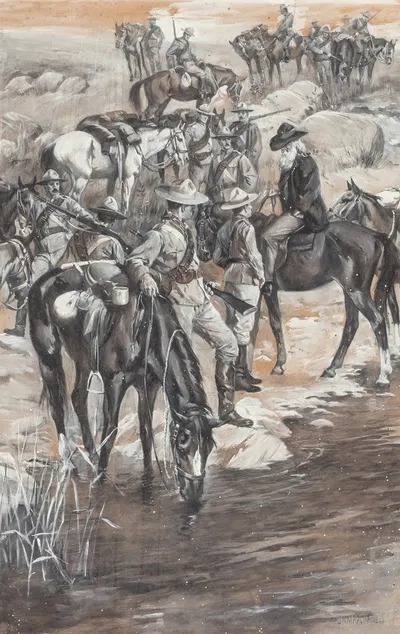 Иллюстрация истории алмаза Шварца by Джон Норвал Маршанд, 1902 — digital art print download