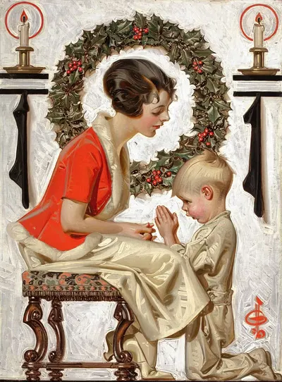 Обложка Saturday Evening Post by Джозеф Кристиан Лейендеккер, 1921 — digital art print download