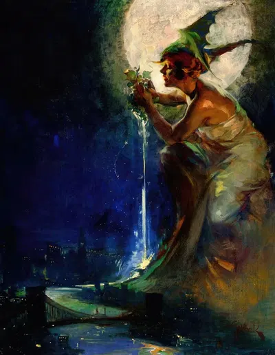Дух Нью-Йорка by Уолтер Дин Голдбек, 1914 — digital art print download