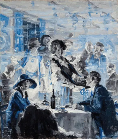Голубая мул by Уильям Мид Принс, 1923 — digital art print download