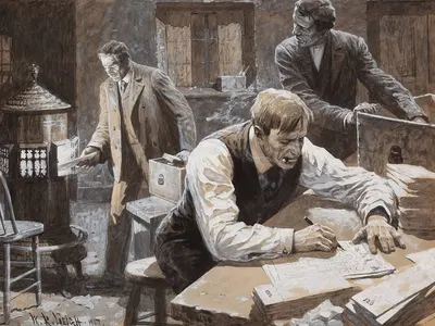 После выборов by Уильям Робинсон Ли, 1907 — digital art print download