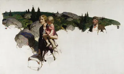 A Finished Story by Dean Cornwell, 1924 — digital art print download