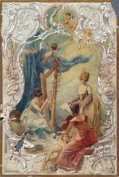 Gesang by Eduard Veith, 1888 — digital art print download