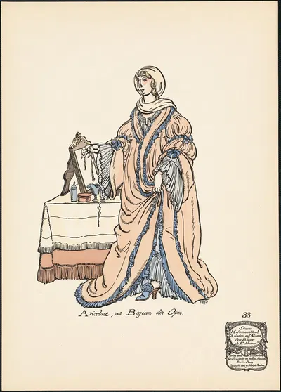 Ариадна перед началом оперы by Эрнст Штерн, 1912 — digital art print download