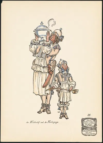 Шеф-повар и поваренок by Эрнст Штерн, 1912 — digital art print download