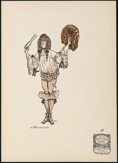 Парикмахер by Эрнст Штерн, 1912 — digital art print download