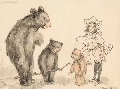 Adventures of a Teddy Bear I by Frank Ver Beck, 1922 — digital art print download