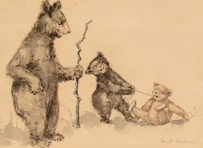 Adventures of a Teddy Bear IV by Frank Ver Beck, 1922 — digital art print download