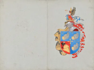 Эскиз для семейного герба by Франц фон Матч, 1912 — digital art print download
