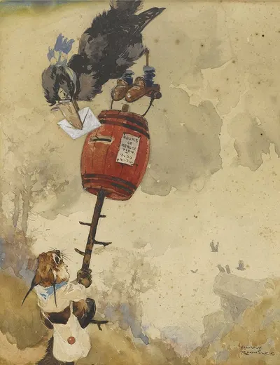 Children's book illustration by Harry Rountree — digital art print download