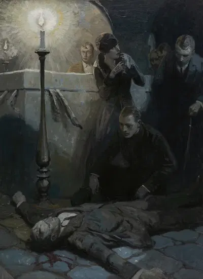 Curse of the Golden Cross by Herbert Morton Stoops, 1925 — digital art print download