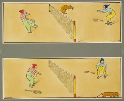Tennis by Artuš Scheiner — digital art print download