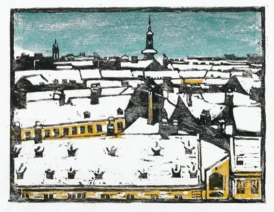 Старые крыши – Свободный дом by Бронсия Коллер-Пинелл — digital art print download