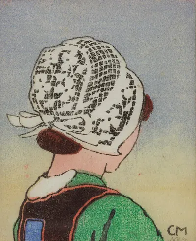 Bretonisches Mädchen by Carl Moser — digital art print download