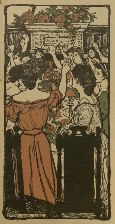 June by Elizabeth Shippen Green Elliott, 1909 — digital art print download