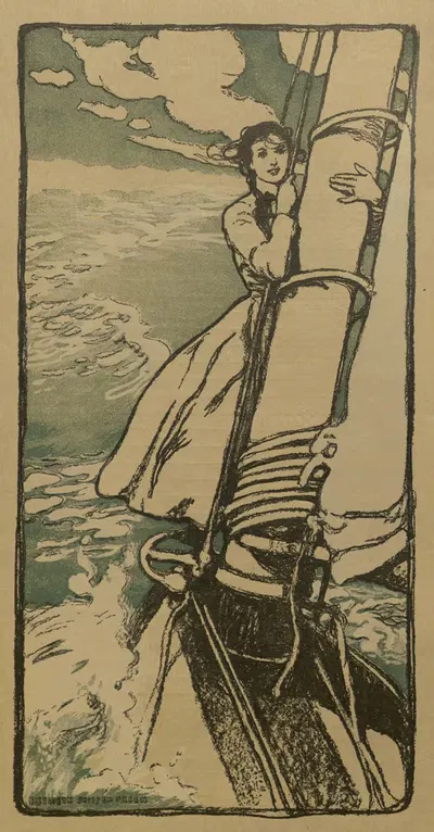 September by Elizabeth Shippen Green Elliott, 1909 — digital art print download