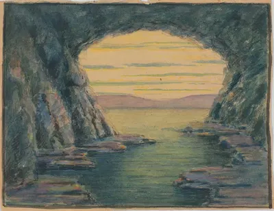 Морская пещера by Герберт Кроули — digital art print download