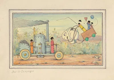 Joie de Campagne (Pleasures of the Countryside) by Herbert Crowley — digital art print download