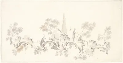 Chinoiserie Ornament Design by Жан-Батист Пилеман — digital art print download