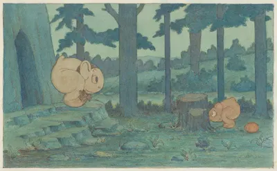 'Качайся много' Малыш, прячущийся от мамы by Герберт Кроули — digital art print download