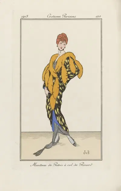 Плащ из куницы by Ян ван Брок, 1913 — digital art print download