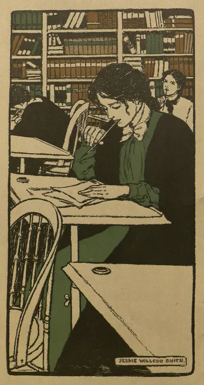 Январь by Джесси Уилкокс Смит, 1909 — digital art print download