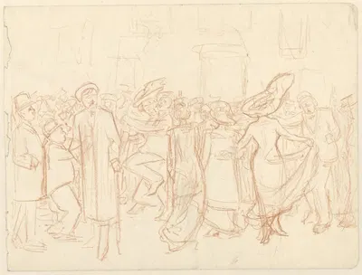 Bal met dansende personen by Йохан Бракенсик — digital art print download